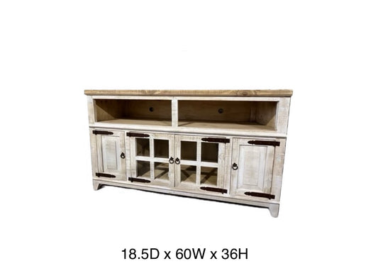 Rustic Hacienda TV Stand (Special White)